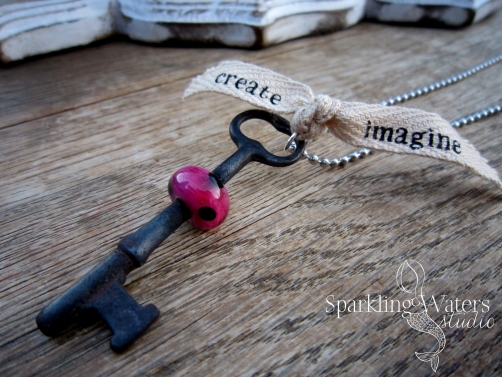 Create - Inspire -- Skeleton Key Necklace
