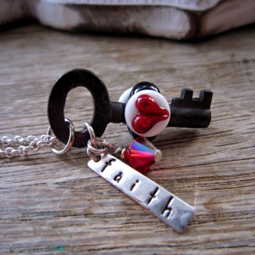 SW Signature Line - Skeleton Key Necklace on Sterling Silver SW Signature Line - Skeleton Key Necklace on Sterling Silver