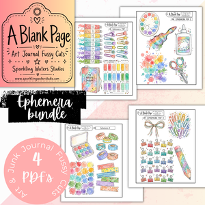 A Blank Page - Art Journal Fussy Cut Downloads - EPHEMERA collection