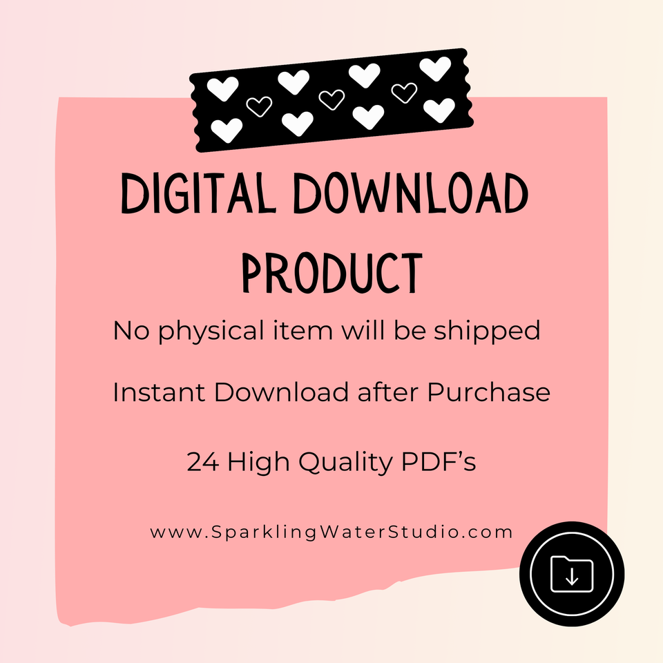 A Blank Page - ENTIRE COLLECTION - Art Journal Digital Paper Download