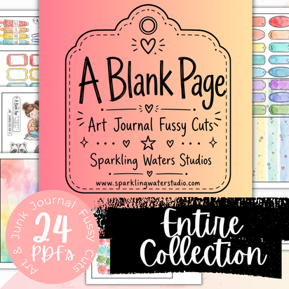 A Blank Page - ENTIRE COLLECTION - Art Journal Digital Paper Download
